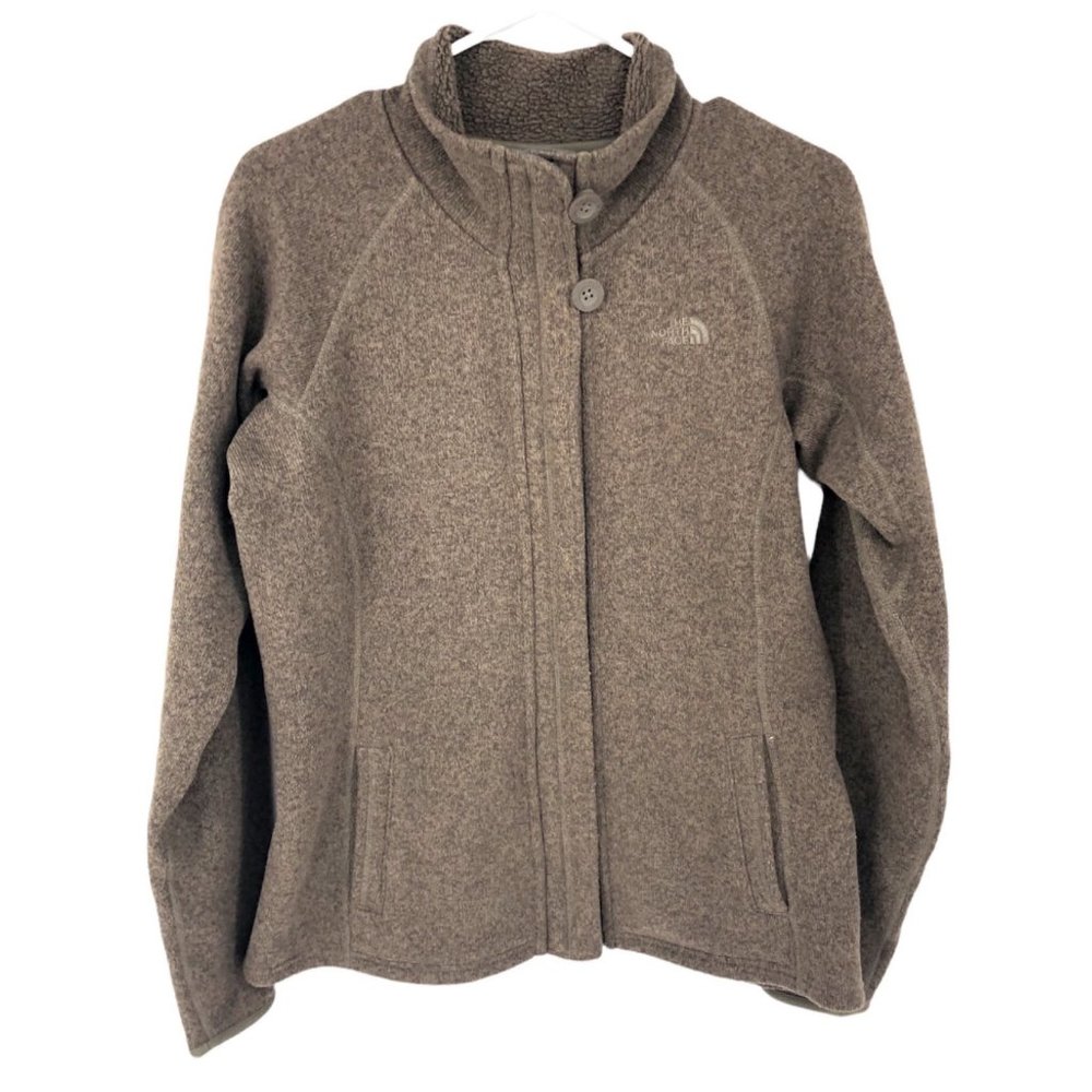 The North Face Brown Fleece Full Zip Jacket